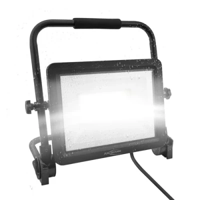 Image de ANSMANN projecteur de chantier à LED, avec câble et fiche contact protection, robuste &amp; très lumineux jusqu&#039;à 12000 lumens, travail reproduction fidèle des couleurs