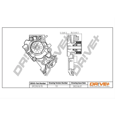 Image de Pompe à eau, refroidissement du moteur Dr!ve+ DP2310.10.115