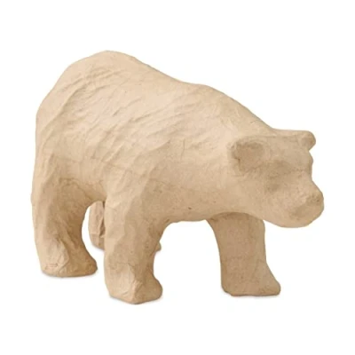 Image de Décopatch SA220C Un support en papier brun pulpé 22x8,5x11,5 cm, Ours polaire
