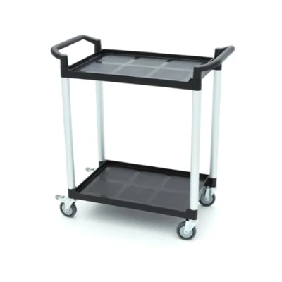 Image de Maxima Chariot de Service 2 étagères en Plastique 86,5 x 42,5 cm