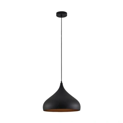 Image de Lindby Suspension Ritana à intensité variable (Moderne) en Noir Aluminium e. a. pour Salon &amp; Salle manger (1 lampe,à E27), Luminaire, Lampe Plafond, Luminaire Plafonnier,