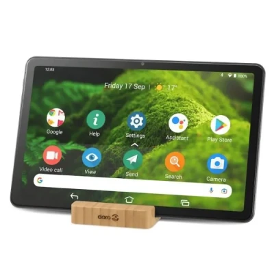 Image de Doro Tablet Tablette Facile pour Senior Android Tactile Écran HD 10.4&quot; Caméra 5MP + 8MP Wi Fi Bluetooth Interface Simplifiée Grandes Icônes Son Clair 4GB RAM 32GB (Gris)