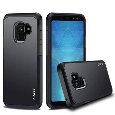 Image de J&amp;D Compatible pour Samsung Galaxy A8 2018 Coque, [ArmorBox] [Double Couche] Coque de Protection Robuste Antichoc et Hybride (Release in 2018) [Pas Plus 2018] (Violet)