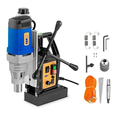 Image de MSW Perceuse Magnétique Carotteuse Fraiseuse Colonne Électro Aimant MD60 ECO (1.680 W, 370 U/min, Ø Carottage max. 60 mm, Profondeur 50 mm)