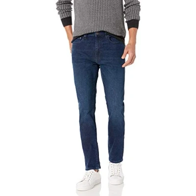 Image de Amazon Essentials Jean Stretch Confortable Coupe Skinny (Déjà Goodthreads) Homme, Indigo Sablé, 36W / 33L