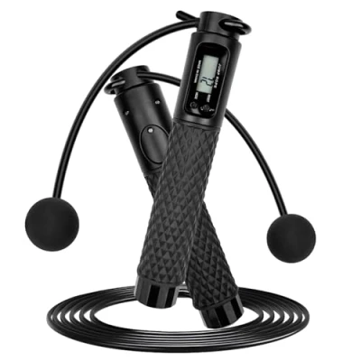 Image de Gvolatee Corde a Sauter Sport, à Sans Fil Intelligente avec Compteur, Cordes Connectée Lestée, Ripcorde Corde, 2 en 1 Jump Rope 2.8M Réglable, pour Adulte, Enfant
