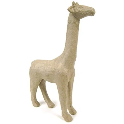 Image de Décopatch SA102O Un support en papier brun mâché 19x7x28 cm, Girafe