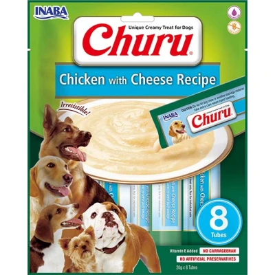 Image de Inaba Churu pour chiens Purée Poulet et Fromage 8 st.