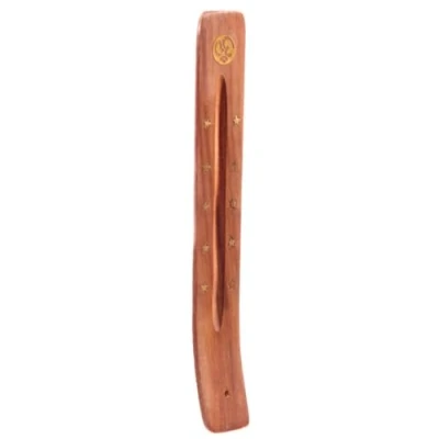 Image de Puckator Sheesham Ashcatcher en Bois avec étoile métal et Symbol Inlay