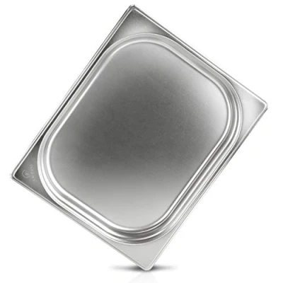 Image de jokobela Récipient Gastronorm 1/2 40 mm en Acier Inoxydable Premium (capacité 2,3 L) Dimensions: 325 x 265 pour Chauffe Plat ou Un Bain Marie (0,6 d&#039;épaisseur)