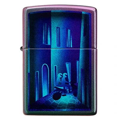 Image de ZIPPO Night Ride, Color Image Iridescent briquet tempête, Rechargeable, dans Un boîte Cadeau