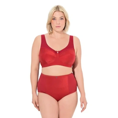 Image de Ulla Popken Comfort Kelly Structuur Soutiengorge invisible, Femme, Taille: 110E, Salsa