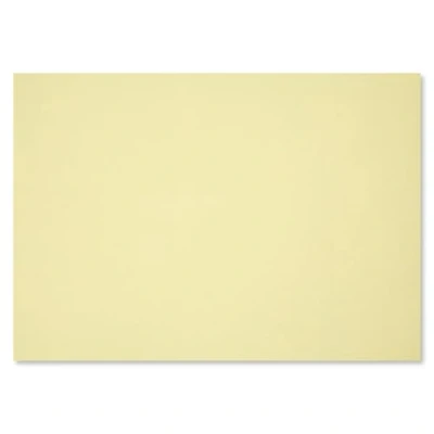 Image de az_148 Lot de 100 sets table jetables en papier Format A3 Jaune des deux côtés
