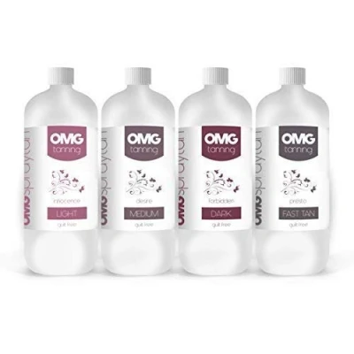 Image de Omg Combo Pack 4 X 1000ml (Notre Gamme Complète) Spray Tan Solution