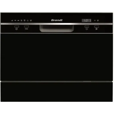 Image de Lave vaisselle compact pose libre BRANDT DFC6519B Induction 6 couverts L55cm 49dB Noir