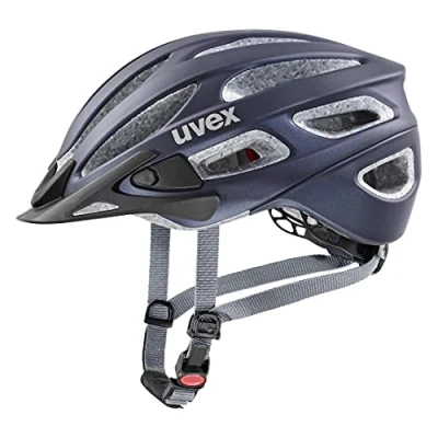 Image de uvex True Cc Casque Polyvalent Léger pour Femmes Réglage de la Taille Individuel à Compléter avec un Éclairage Led Bleu (tapis l&#039;espace profond) 52 55 cm