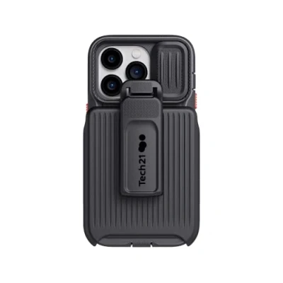 Image de tech21 iPhone 14 Pro Evo Max Compatible avec MagSafe Coque de téléphone Durable, Absorbant Les Chocs et Robuste, étui Protection FlexShock Multi Chute 6 m, Noir