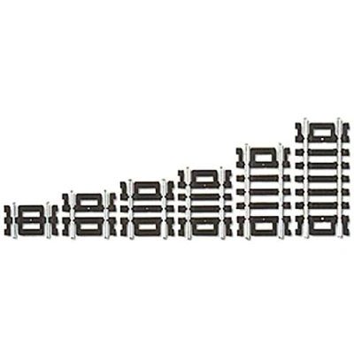 Image de Code 100 Nickel Silver Straight Snap Track Assortment HO Scale Atlas Trains by