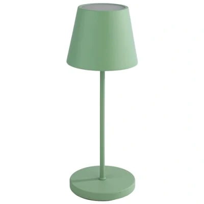 Image de APS 17001 &quot;MERLE Lampe de table sans fil USB C, température couleur et luminosité réglables, étanche aux éclaboussures IP 54, avec station d’accueil télécommande, vert menthe