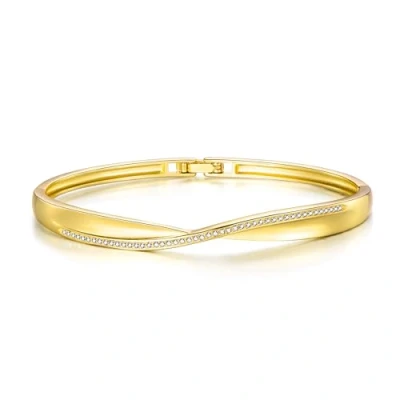 Image de Philip Jones Bracelet jonc plaqué Or créé avec des Cristaux Zircondia®