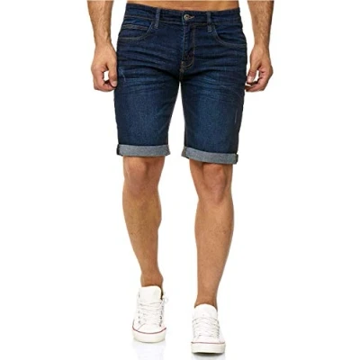 Image de Indicode Short en jean Kaden, bleu foncé, S