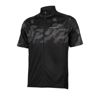 Image de Endura Hummvee Ray II Maillot de Cyclisme à Manches Courtes Homme, Noir, L