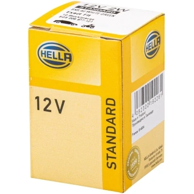 Image de HELLA 8GS 006 677 121 Ampoule, éclairage des instruments 12 2 Ampoule sur socle BX8.4d Halogène
