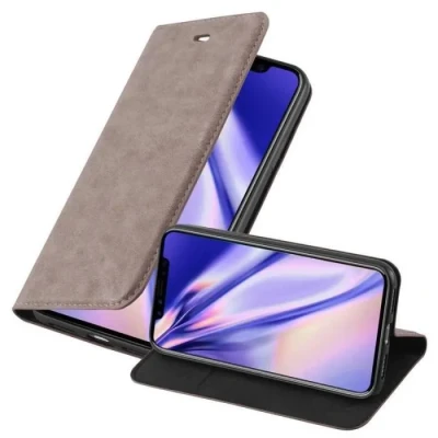 Image de Coque pour Apple iPhone XS MAX en MARRON CAFÉ Housse de protection Étui avec fermeture magnétique, fonction support et compartiment carte Neuf
