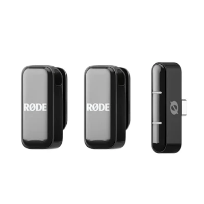 Image de RØDE Wireless Micro Microphone sans fil compact, deux micros avec étui de charge pour la création contenu sur smartphone USB C, noir