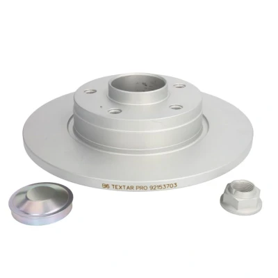 Image de TEXTAR PRO 92153703 Disque de frein 280 12 05/05 118 plein revêtu avec bague ABS, roulement roue RENAULT: TRAFIC 2 Kasten, Bus