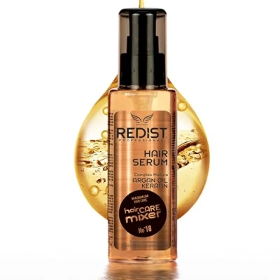 Image de REDIST Sérum capillaire à la kératine l&#039;argan 125 ml pour le Traitement anti frisottis des cheveux secs, cassants et abîmés I Soin de l&#039;huile