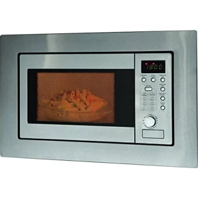 Image de Bomann MWG 2215 EB Four à micro ondes encastrable avec gril / 20 litres 5 niveaux de puissance 1 niveau 2 combinés (gril/micro ondes), Argent