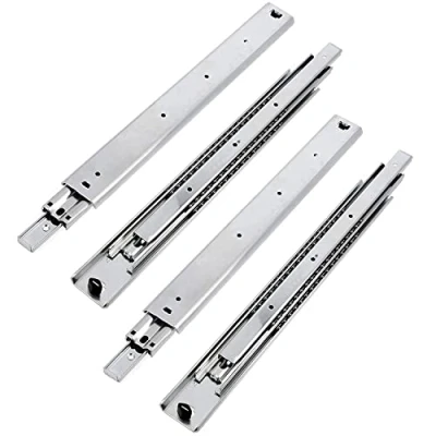 Image de GTV Ensemble de Glissières pour Tiroirs, Extraction Totale 53.9x1000 mm, Acier Galvanisé 2 Glissiere Tiroir Télescopique, Rail Coulissant, Supportant jusqu&#039;à 100 kg 4 Pièces
