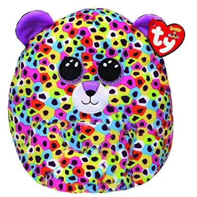 Image de Ty Coussin doux en peluche Squish a Boos Licorne Multicolore Giselle Idéal pour toutes les occasions 33 cm, 1 pièce, modèles variés (marionnette avec/ou sans corne dorée)