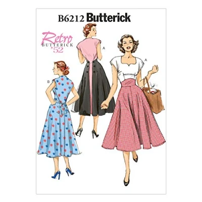 Image de Butterick Patterns 6212 E5 Tailles 14/16/18/20/22 Robes pour Femme