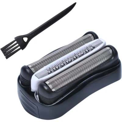 Image de Tête de rasage 32B Compatible avec les rasoirs électriques Bra un A utiliser sans balais Braun Series 3 3090cc 3050cc 3040s 3020 340 320 Poweka