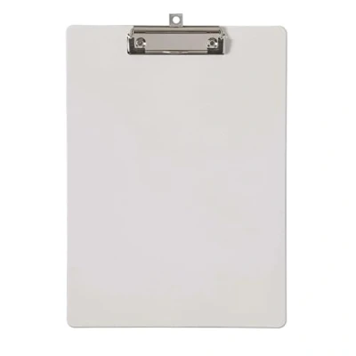 Image de MAUL Dossier A4 MAULflexx à Pince au format pour documents de conférence résistant Porte bloc avec étrier papier libre en métal robuste Blanc