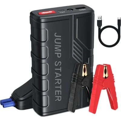 Image de Booster Batterie Voiture Portable 1500A (Jusqu&#039;à 7.0L Essence ou 5.5L Gazole), 3 Modes d&#039;éclairage LED