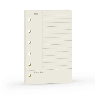Image de Recharge A7 pour agenda Filofax, 11 styles au choix, 6 trous/100 g/m², 12 x 8 cm, Harphia Cornell