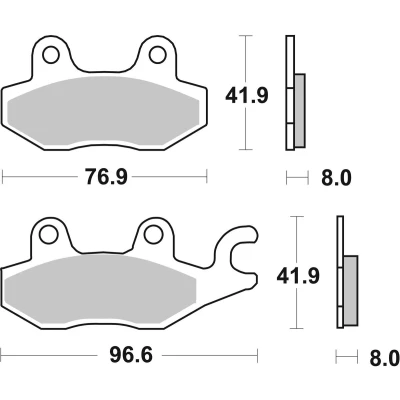 Image de TRW Organic Allround MCB615 Jeu de plaquettes frein