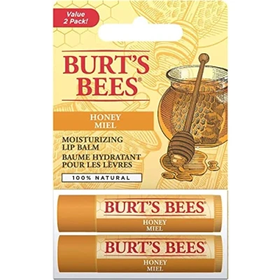 Image de Burt&#039;s Bees pack multiple de baumes à lèvres, lèvres au miel et la cire d&#039;abeille, Duo Value, 2 x 4,25 g