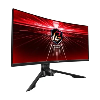 Image de ASRock PG34WQ15R3A Moniteur de Jeu incurvé 34&quot;, WQHD, 165 Hz, 1 MS, antenne WiFi, Mini OLED