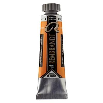 Image de Rembrandt Tube de couleur à l&#039;huile jaune cadmium profond 210 15 ml