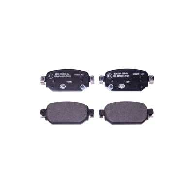 Image de HELLA 8DB 355 039 141 Jeu de plaquettes frein avec indicateur d&#039;usure MAZDA: 3 3/5 portes, CX 3, Berline