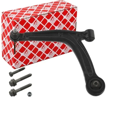 Image de FEBI BILSTEIN 40710 Bras de suspension avec écrou, kit vis Essieu avant gauche, inférieur barre oscillant transversal Fonte d&#039;acier