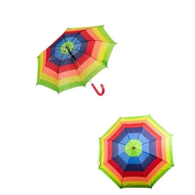 Image de Gem Imports Parapluie arc en ciel à rayures pour enfants, multicolore, taille unique