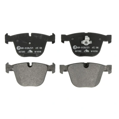 Image de ATE 13.0460 7260.2 Jeu de plaquettes frein préparé pour indicateur d&#039;usure, contact signal d&#039;usure exclu BMW: X5, X6