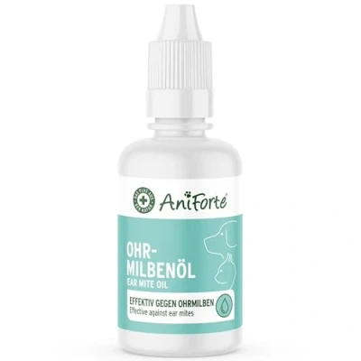 Image de AniForte Huile Anti acariens pour Chiens, Chats, rongeurs, Animaux domestiques 20ml Soin Doux Les acariens, Gouttes d&#039;oreille, démangeaisons dans l&#039;oreille