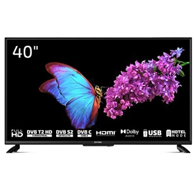 Image de DYON Enter 40 Pro X2 Téléviseur 100,3cm (40 Pouces) (Full HD, Triple Tuner (DVB C/ S2/ T2), Mode hôtel, Lecteur multimédia USB)