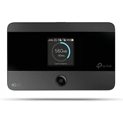 Image de TP Link Routeur 4G M7350, modem débit 150Mbps, Hotspot 4G, Batterie Rechargeable 2000 mAh, Partage WiFi jusqu&#039;à 10 appareils, Déverrouillé compatible toute SIM